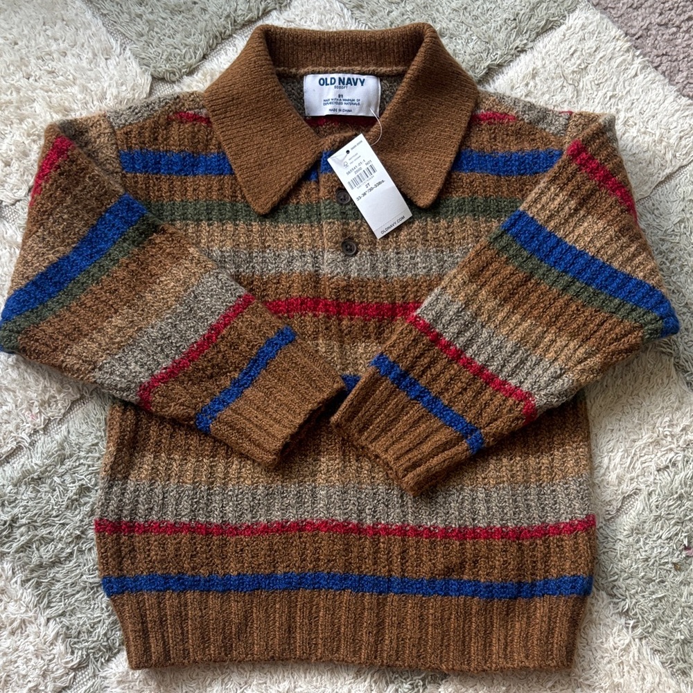 Old Navy Men's Multicolor Striped Sweater